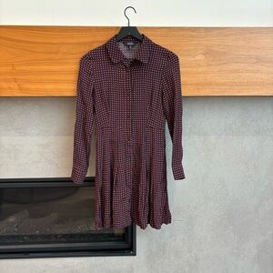 & Other Stories Long Sleeve Mini Dress, Size 4